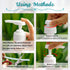 Gallon Pump Dispenser - Fits Most 1 Gallon Jugs and Containers, 38/400 Snow Cone Syrup Pump Lid Replacement (12 Pack)
