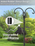 60 Inch 5 Hummingbird 1 Adjustable Double Shepherds Hooks for Outdoor with Sleeve, Heavy Duty Bird Feeder Pole Stand
