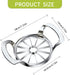 LIIGEMI 12-Blade Extra Large Apple Slicer, Heavy Duty Stainless Steel Corer and Divider, Easy to Use, Time-Saving