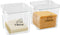 Yomjarl 2 Pack Cheese Container for Refrigerator Airtight Creamer Container with and Lid