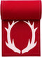 Five Star Antler Christmas Cocktail Napkins - Red Cotton - 4.5" x 4.5" - Single Use - Holiday, Party (50 x)