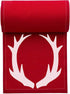 Five Star Antler Christmas Cocktail Napkins - Red Cotton - 4.5" x 4.5" - Single Use - Holiday, Party (50 x)