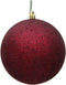 Vickerman 482209 - 3" Burgundy Glitter Ball Christmas Tree Ornament (12 Pack)