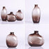 Set 3 of Amber Glass Bud vases, Vintage Small vases for Home Table centerpieces, Wedding Parties, Office, Kitchen