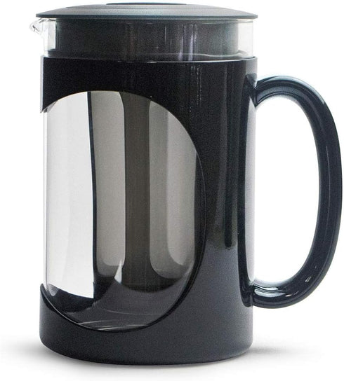 6 1.6 Primula Burke Deluxe Cold Brew Iced Coffee Maker, Comfort Grip Handle, Durable Glass Carafe, Removable Mesh