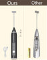 Rechargeable Electric Milk Frother, 3 Speeds Stainless Steel Whisk for Coffee, Cappuccino, Chocolate, Tea