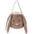 Plush Easter Bunny Basket for Kids, Personalized Egg Hunting Bags with Long Plush Ears for Easter Decorations