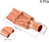 MECCANIXITY Refrigeration Capillary Tube Filters Liquid Separator 9.52mm to 3mm 3 Way Flat Copper Fitting for Air Conditioner Refrigerator HVAC Freezer Pack of 4 by MECCANIXITY