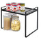 Cabinet Shelf, 13" Kitchen Counter Shelf, Metal Wire Stackable Spice Rack for Kitchen Pantry Bathroom Storage