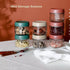 Povinmos 3Pack Lids,10oz Overnight Oats Containers with Glass Jar with Scew Lid,Salad Dressing Fruit Veggies Sauce