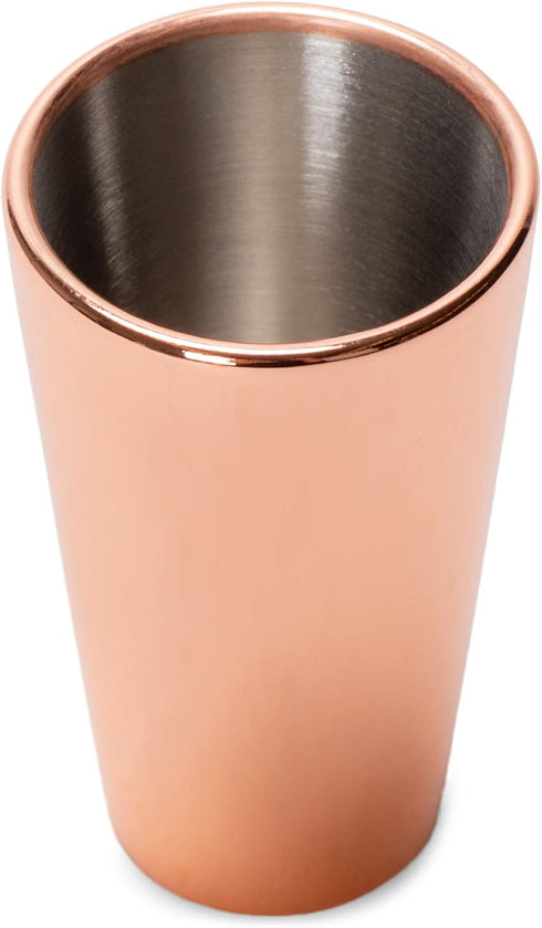 Copper-Tone Cork Pops Arctic Chill Freezer Gel Shot Glass Set of 2, 2 Ounce