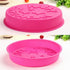 Happy Birthday Silicone Baking Mold, 9.6-Inch Round Cake Pan for Cheese, Jelly, Muffin, Pizza, Flan, Tart, and Bread