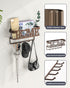 Key Holder for Wall - Self Adhesive Key Holder Wall Mount with 5 Key Hooks, Mail Organizer Wall Mounted, Key Hanger for