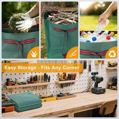 VBWSL 1pc 52-gallon 2pc 79-gallon, trimming, yard waste bags, and suitable for grass clippings, fallen leaves, tree