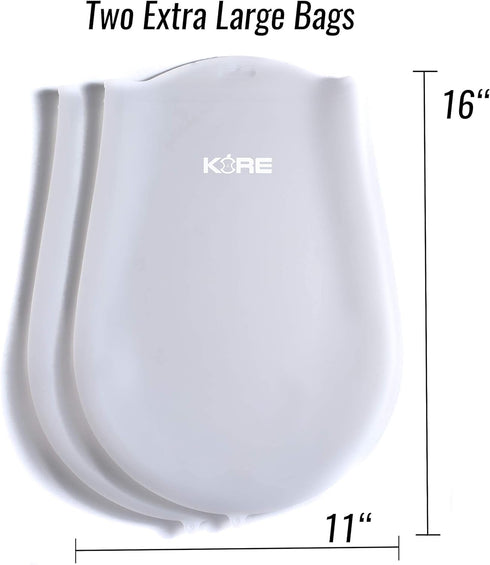 AppleKoreLiving Sous Vide Reusable Silicone Bags | Set of 2 Extra Large BPA Free Bags for Sous Vide Cooking