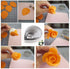 18pcs Gumpaste Flower Mold - Austin Rose Petal Calyx Leaf Cutter Set, Sugarcraft Fondant Modelling Tools for Cake