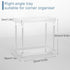 Bathroom Organizer Countertop for Makeup Cosmetic Perfume Skincare Bathroom Supplies and More, Multi-Functional Acrylic 2-Tier Vanity Tray Corner Shelf in Dresser and More by YIEZI