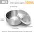 Stainless Steel Rice Bowl with Lid, Set of 2, Double-walled Metal Bowls for Korean Kitchen, Insulated Soup Bowls