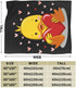 Perinsto 60"X50" Cute Duck with Heart Throw Blanket Ultra Soft Warm All Season Decorative Fleece Blankets for Bed Chair
