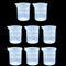 8 Pcs Epoxy Mixing Cups, 100ml/3.4oz Clear Plastic Graduated Cups for Mixing Paint, Stain, Epoxy, Resin