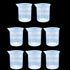 8 Pcs Epoxy Mixing Cups, 100ml/3.4oz Clear Plastic Graduated Cups for Mixing Paint, Stain, Epoxy, Resin