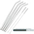 GFDesign Big Drinking Straws, Reusable 12 Inches Extra Long, 9mm Extra Wide, Set of 4 with 2 Cleaning Brushes