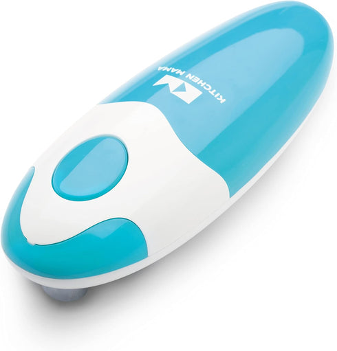 Kitchen Mama Auto Electric Can Opener, Safe, Easy One Touch, Battery Operated, Cordless, for Seniors with Arthritis