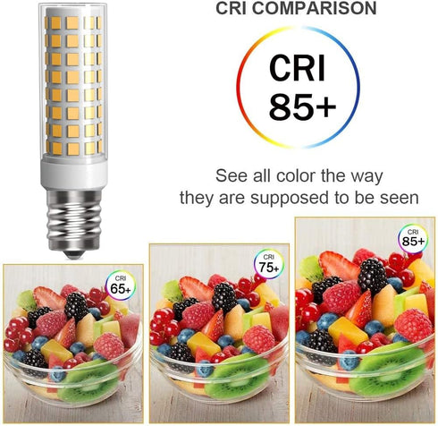 E17 LED Bulb 3 Pack, Microwave Oven Appliance Light Bulb for Over Cooker Lamp, 7W