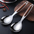 2pcs Stainless Steel Rice Spoon Rice Cooker Dishes Condiment Spoon Soup Rice Ladle Spoon Rice Serving Spoon Rice Scooper Asian Spoons Kitchen Scoops Non Stick Yogurt Spoon Wood