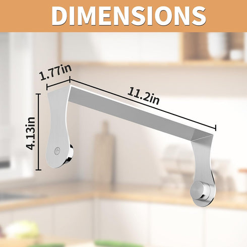 Paper Towel Holder Under Cabinet, Wall Mount Paper Towel Holder for Kitchen Bathroom, Stainless Steel, Adhesive