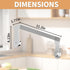 Paper Towel Holder Under Cabinet, Wall Mount Paper Towel Holder for Kitchen Bathroom, Stainless Steel, Adhesive