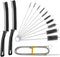 Multifunctional Pipe Cleaners Tool Set: Crevice Brushes, Pipe Tube Brush, Detailing Brush, and Gap Cleaning Brush for