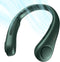 JISULIFE Portable Neck Fan, Hands-Free Bladeless Fan, 5 Speeds, 4000 mAh Battery, Dark Green