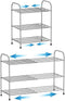 Botion 3 Tier Expandable Shoe Rack for Closet, Stainless Steel Shoe Shelf, Strong