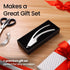 No Peeling Required Garlic Press Stainless Steel with Detachable Handle for Coarse Mincing - Premium Garlic Mincer