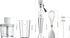 Immersion Hand Blender, UTALENT 5-in-1 8-Speed with 500ml Food Grinder, 600ml Container, Milk Frother, White