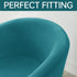 2 Deisy Dee Piece Velvet Club Chair Slipcover Stretch Barrel Chair Covers Accent Chair Cover Removable Couch Furniture
