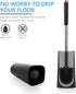 SetSail 3 Packs Toilet Brush, Compact Size Toilet Bowl Brush and Holder Toilet Brushes for Bathroom with Stainless