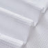 Valea Home Waffle Weave Textured Half Window Tier Curtains for Kitchen, 72" x 24", White, Set of 2
