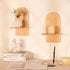 Set Boho Wall Decor of Two - Natural Modern Minimalist Mid Century Wall Candle Holder for Living Room - Wood Bohemian