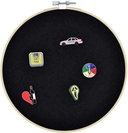 REOVE Wall Hanging Pin Collection Display Stand, Enamel Pin Display Holder Board for Wall Decoration