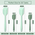Silicone Spatula Set, Premium Heat Resistant Spatulas, 2 Small & 2 Large Flexible Scrapers for Baking and Cooking