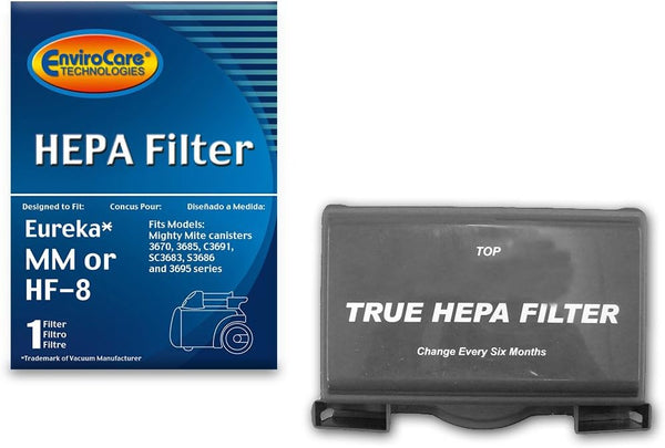 EnviroCare Replacement HEPA Vacuum Cleaner Filter for Eureka Sanitaire HF-8 MM Mighty Mite Pet Lover