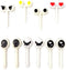 Honbay 30PCS Eye Food Toothpicks, Fruit Forks, Cupcake Picks for Party Cake Decoration Supplies