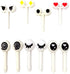 Honbay 30PCS Eye Food Toothpicks, Fruit Forks, Cupcake Picks for Party Cake Decoration Supplies