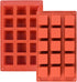 2 Pack Square Silicone Mold for Candy, Chocolate, Mousse Cake Baking, Dessert Molds for Brownies and Ice Cream
