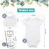 43 Set Panitay Pcs Baby Shower DIY Game White Bib, Newborn Bodysuit, Marker, Games Sign for Baby Shower Party Decor
