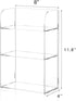Jusalpha 3 Tier Clear Acrylic Bathroom Organizer Shelf for Cosmetic Perfume Makeup Toy Spices, Multifunctional Sturdy