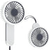 Mollie 3-Inch Mini USB Rechargeable Portable Handheld Fan, 3-Speeds Battery Operated for Travel, Camping, Office, Home