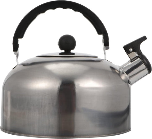 ABOOFAN Whistling Tea Kettle - Stainless Steel 2L Teapot for Stovetop Hot Water, Fast Boil Silver Kettle